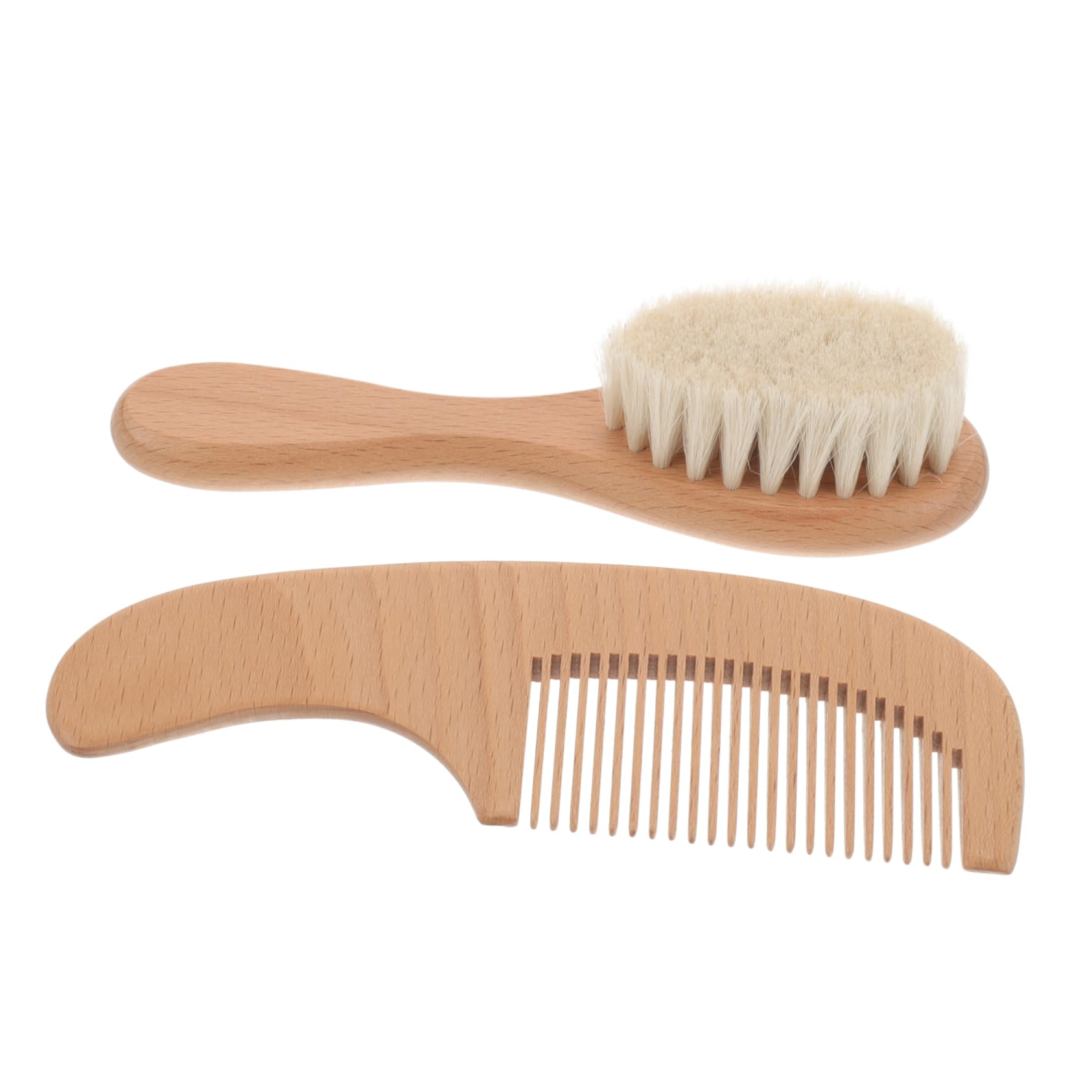 VICASKY Baby Brush Set for Newborns Soft Bristle Hair Baby Brush and Comb Cleaning Brush Scalp Scrubber
