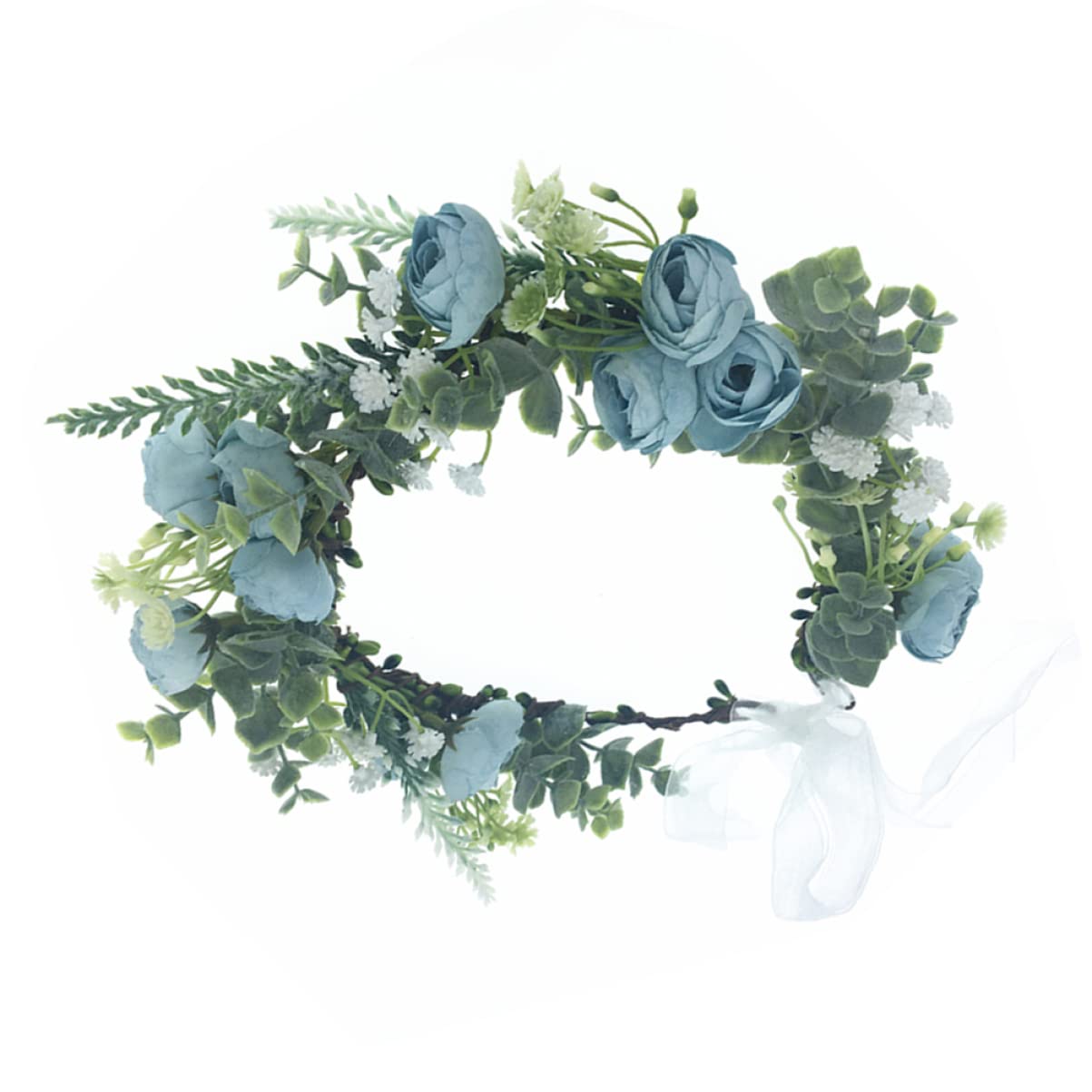 LALAFINA 3stücke Blumen Haarreif Für Braut Handgefertigter Haarschmuck Für Hochzeiten Und Feiern Leicht Und Komfortabel Für Fotoshootings Und Besondere Anlässe Blau