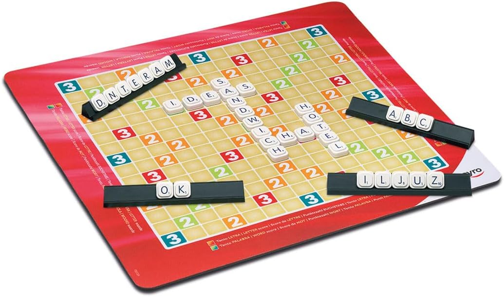 Cayro - Shape words Metal Box - Educational game with letters for children - Word form - Board game - Strengthens vocabulary - Reach the maximum score - 2 to 4 players