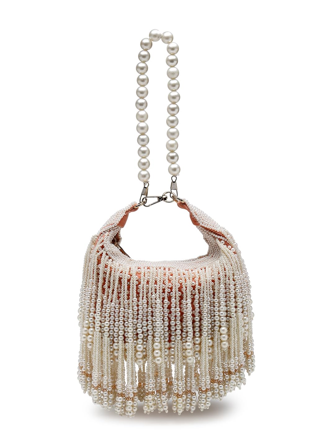 anekaant Droop Pearl Embellished Velvet Clutch-picture-11