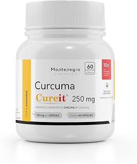 Curcuma Cureit 250 mg 60 cápsulas - 10x mais biodisponibilidade que o extrato de curcuma 95%
