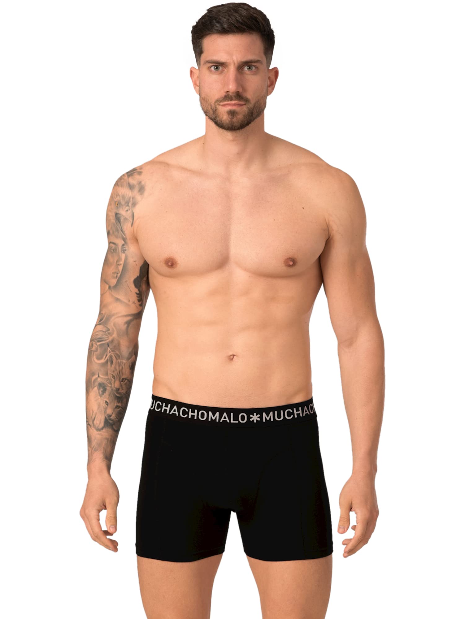 Muchachomalo - Calzoncillos tipo bóxer para hombre, 2 unidades, microfibra.