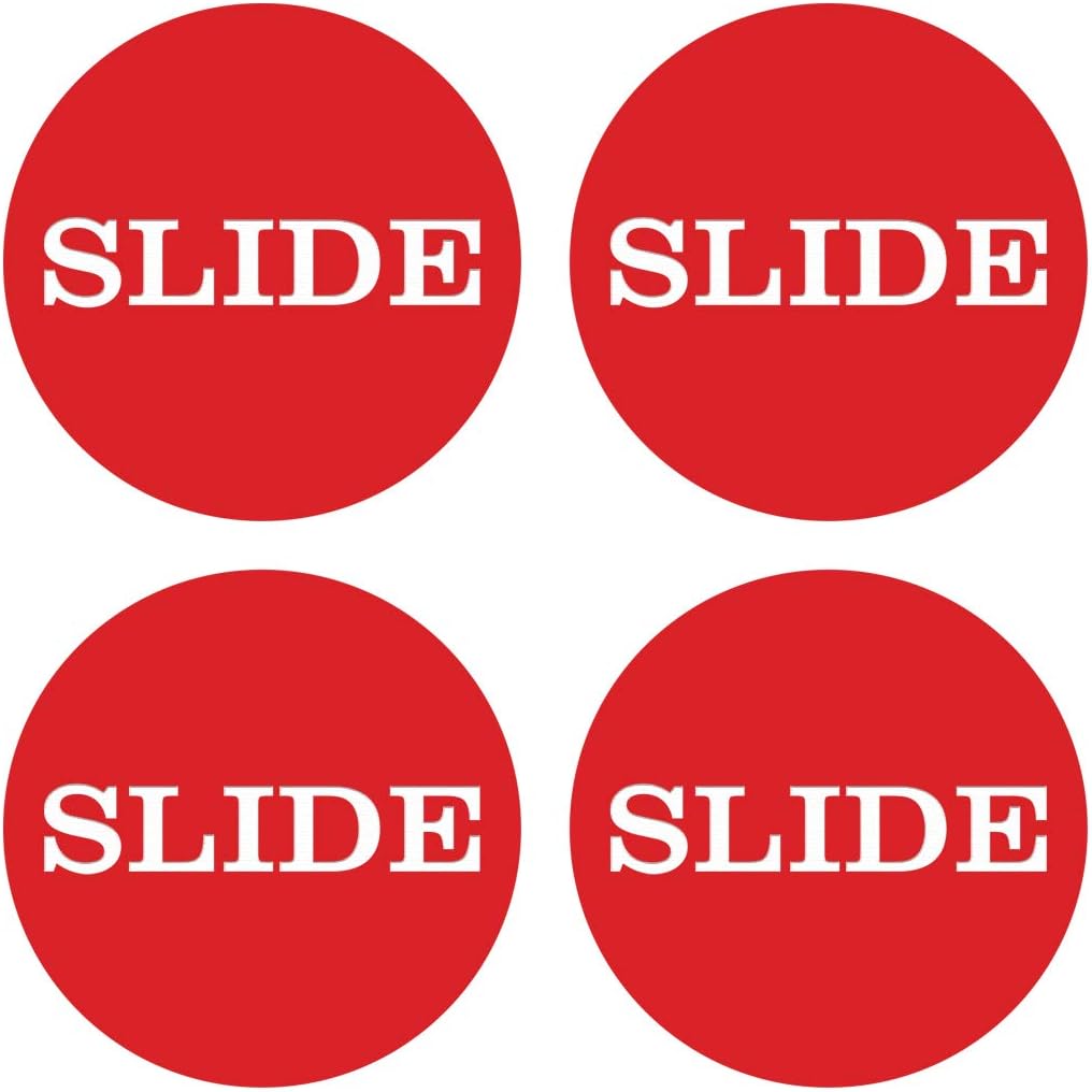 Slide Round Door Sign 2-3/4 Disc (Red)
