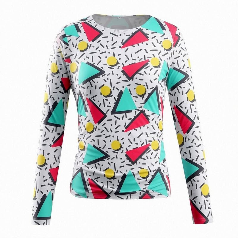 Image of 80s 90s Outfits for Women 80s Themed Party Sheer Top Retro Disco Sexy Going Out Tee 90s Streetwear Shirt