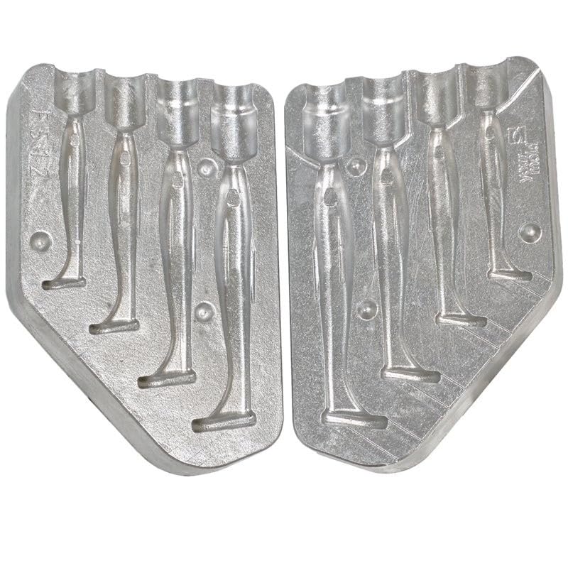 Moule A LEURRE Souple ALU shad 50-60-70-80mm - MOU512 - Plastique Liquide
