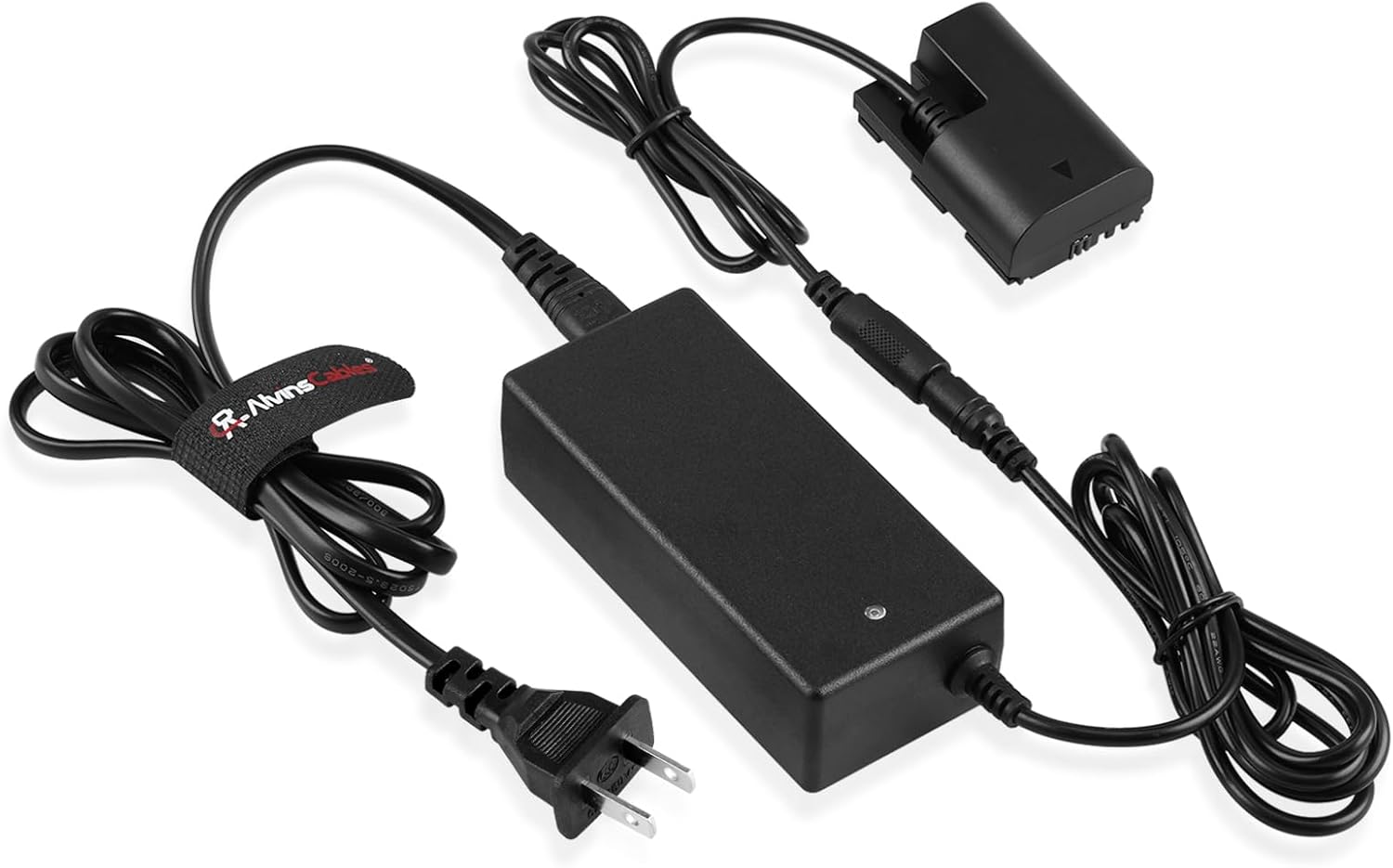 Alvin’s Cables LP-E6P Dummy Battery AC Power Adapter Charger Kit for Canon EOS R5 R5C R6 R7 5DS 6D 70D 80D 90D 5D Mark II/III/IV 6D Mark II 7D Mark II Camera 13ft| 4m