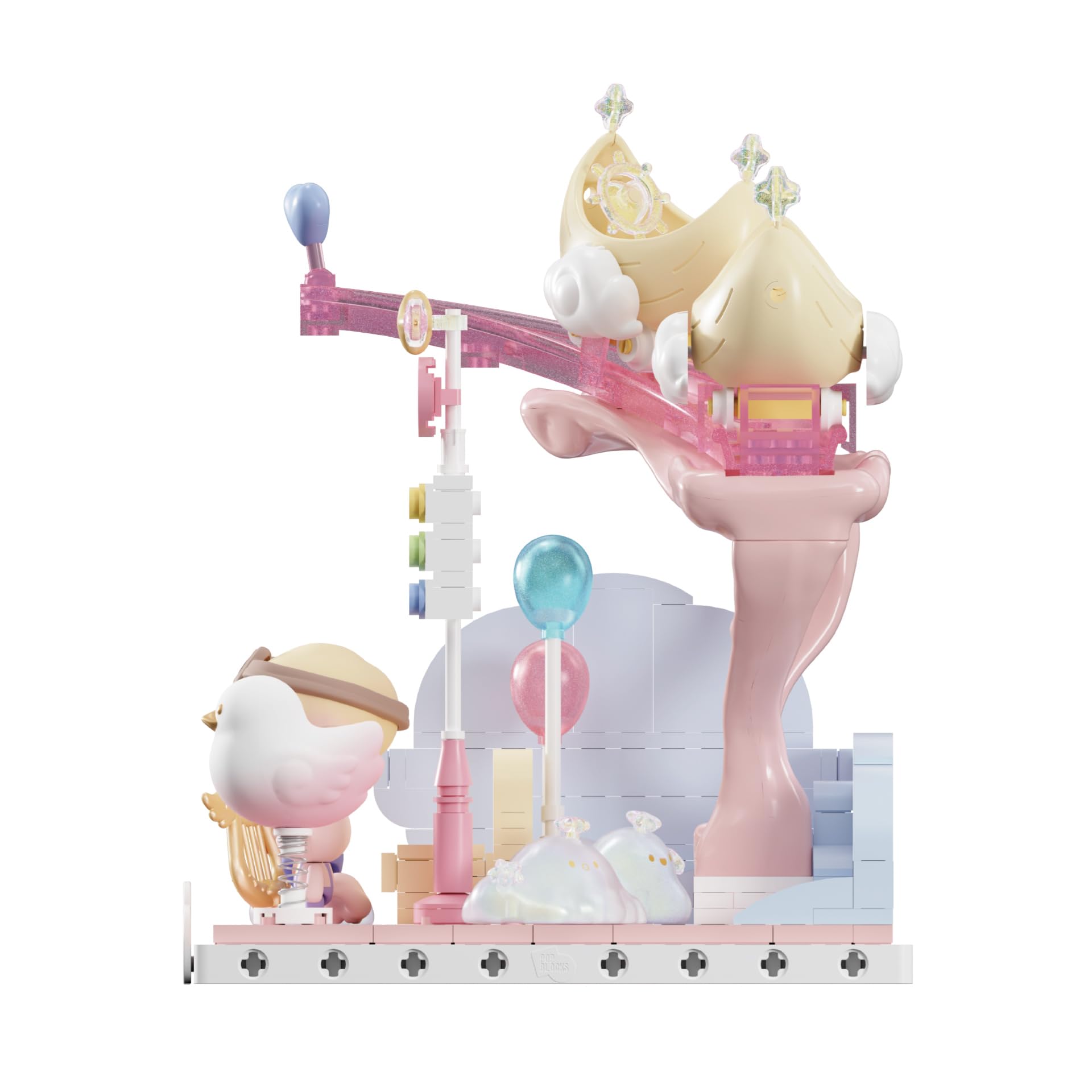 Amazon.com: POP MART DIMOO Dream Melody Series Blocks-Crescent