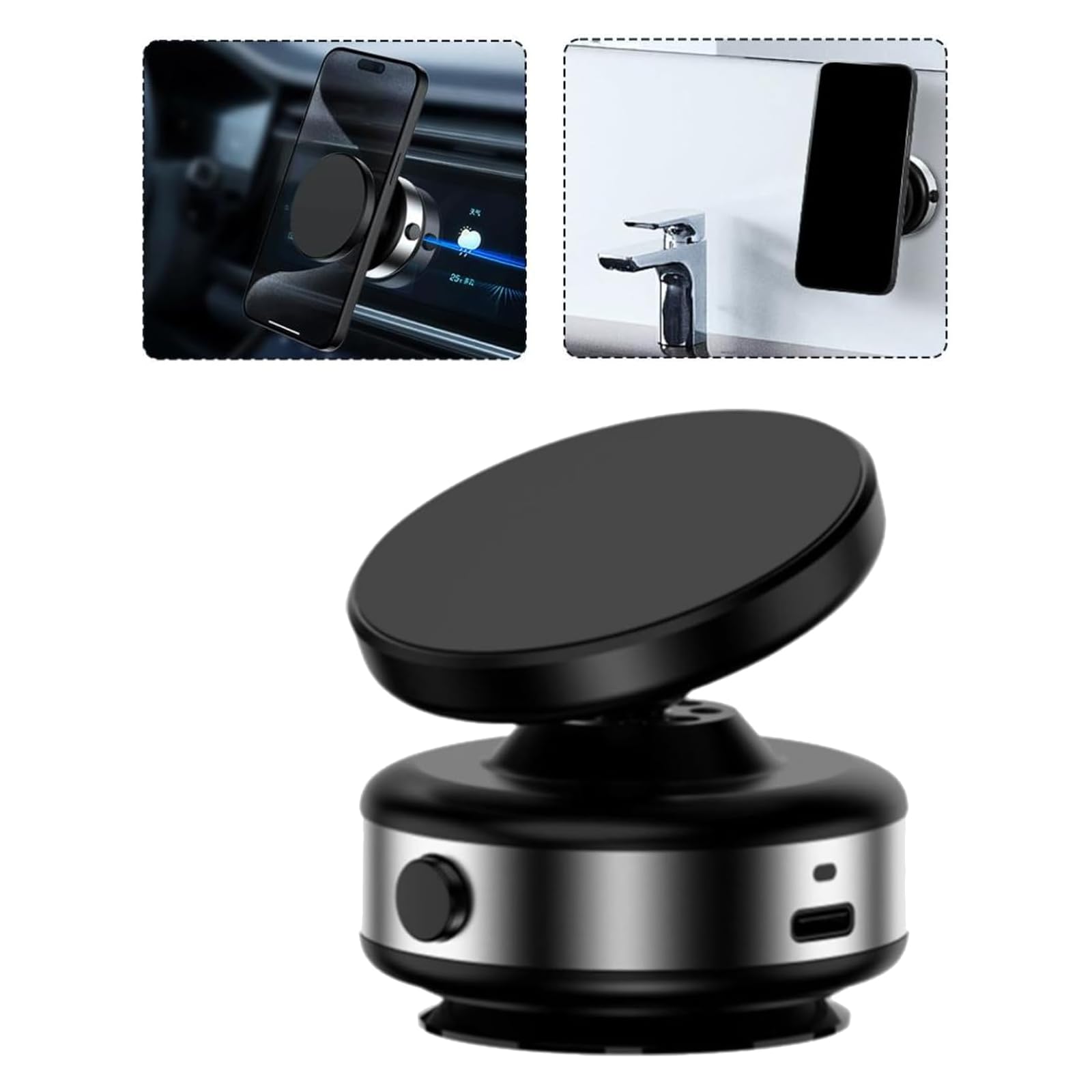 Supporto Magnetico Per Telefono Auto Con Ventosa - Rotazione 360°