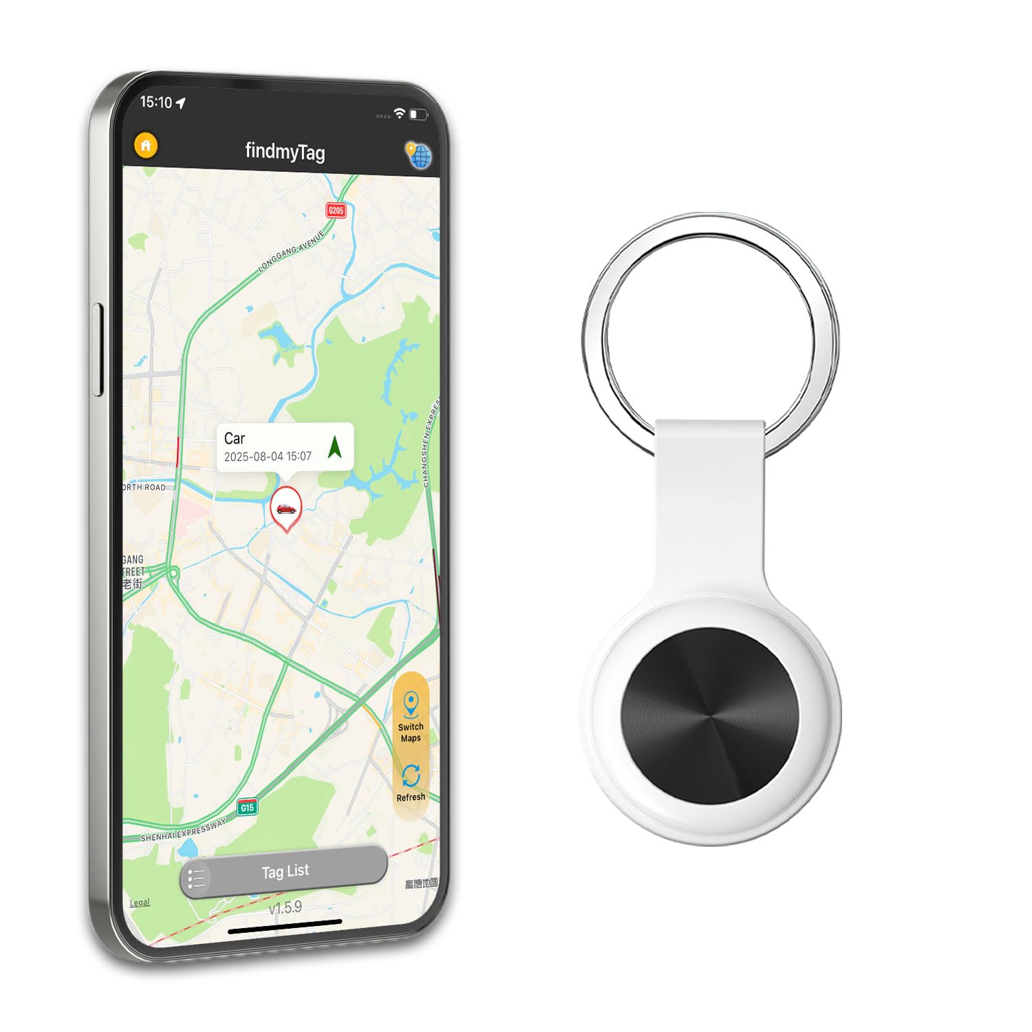 Photo 1 of VKAFW GPS Tracker for Dogs, Mini Cat Tracker, Real-Time Tracking