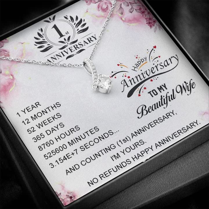RAKVA Special First For Wife - Pure Silver Pendant With Message Card - Image 3