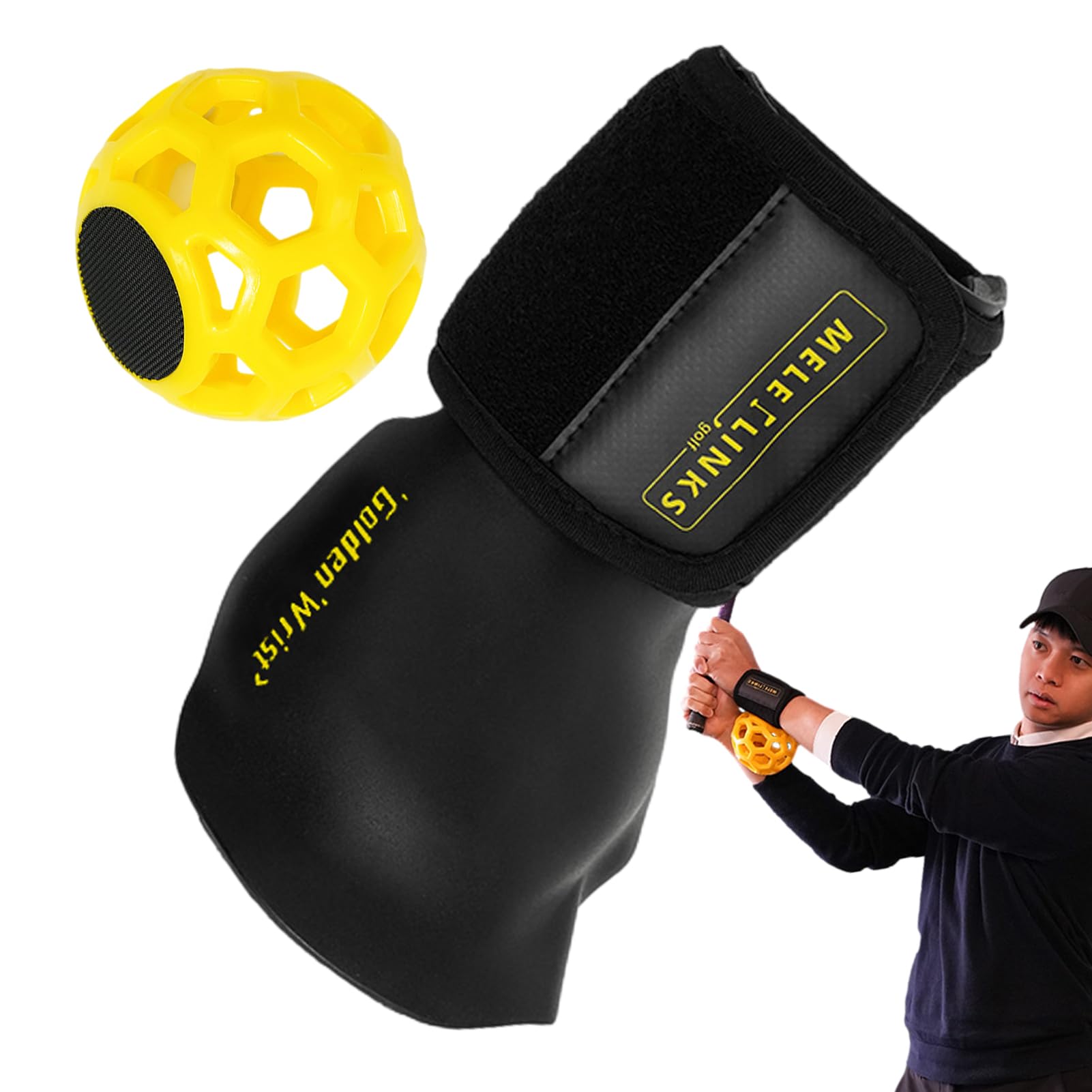 Tri-Set Schwungtrainer-Set – Handgelenkwiege + Gurt + Kinematik-Ball, Schwungweg-Korrektor für Reichweite und Distanzkraft