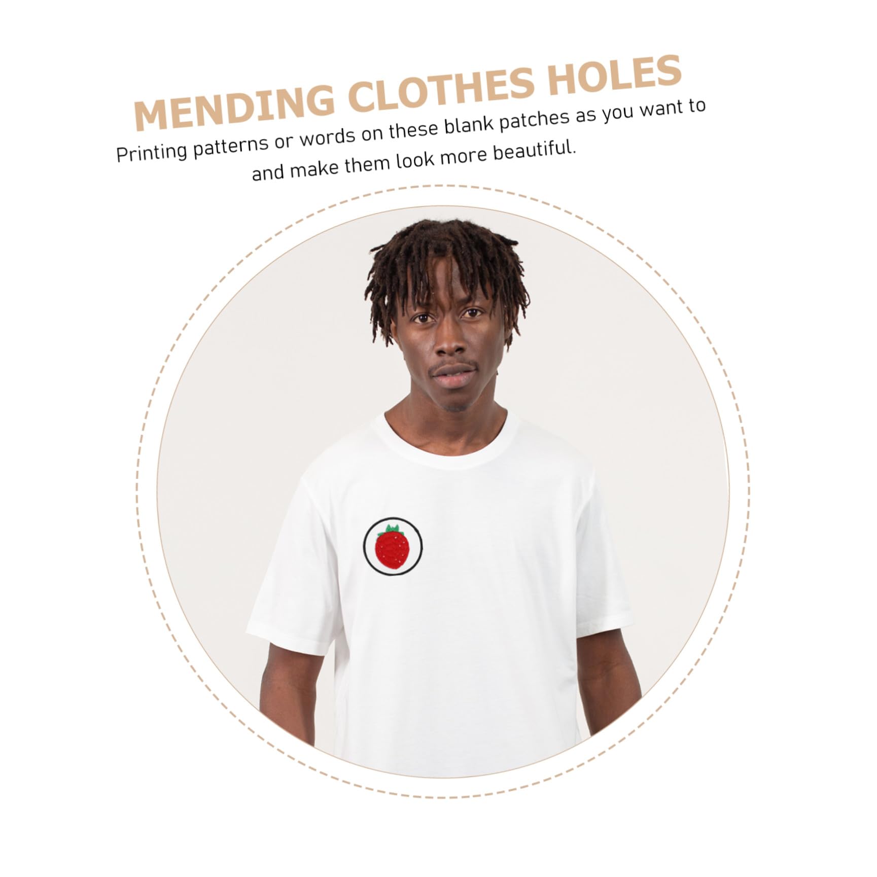 JEWEDECO 50pezzi Toppe Termoadesive Per Riparazione Abbigliamento Patch Di Applique Per Sublimazione Facili Da Applicare Su Vestiti e Accessori Per Decorazioni e Riparazioni Fai Te