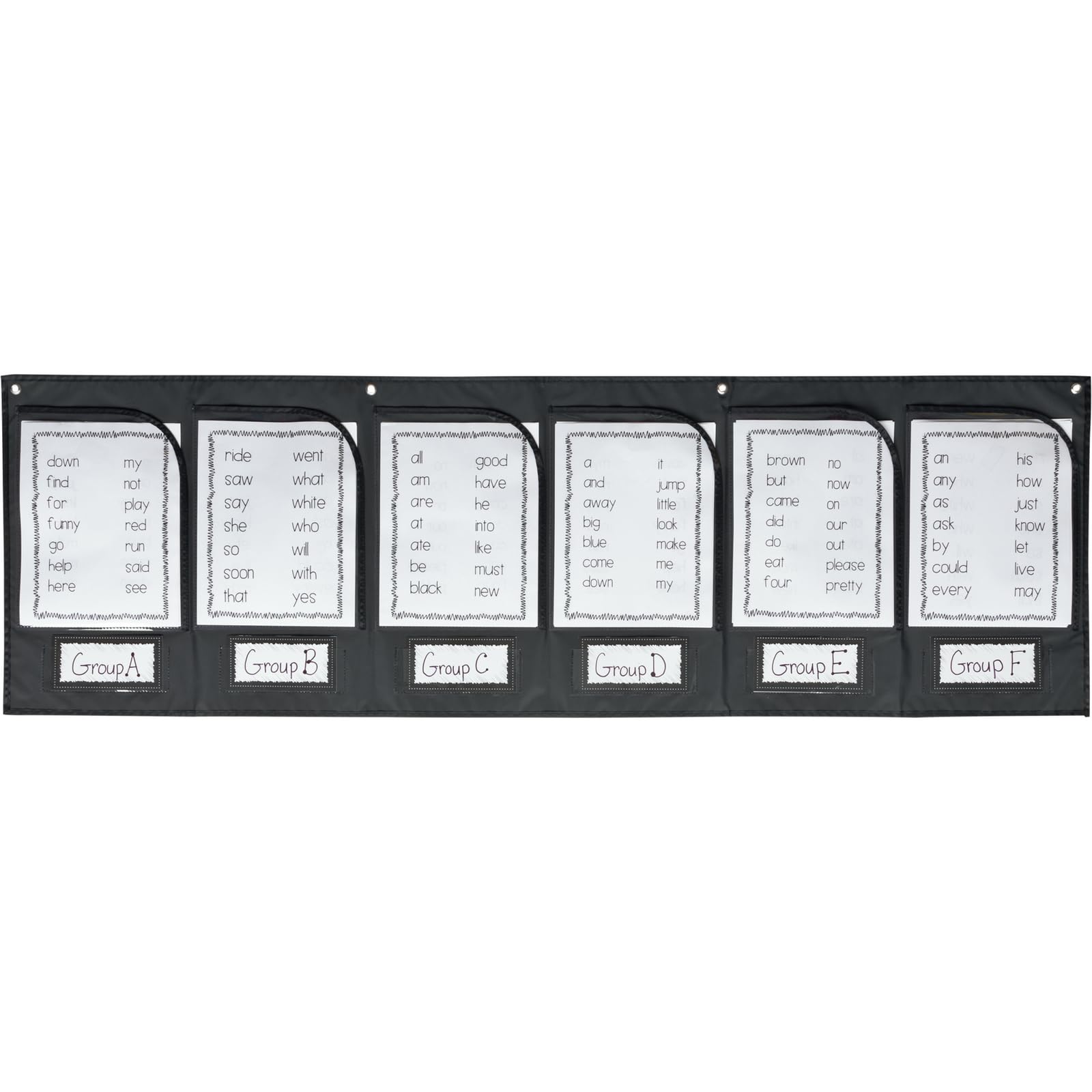 Really Good Stuff Wall Pocket Chart - Homework Collection and Classroom Organization - 1Chart, 12 Labels
