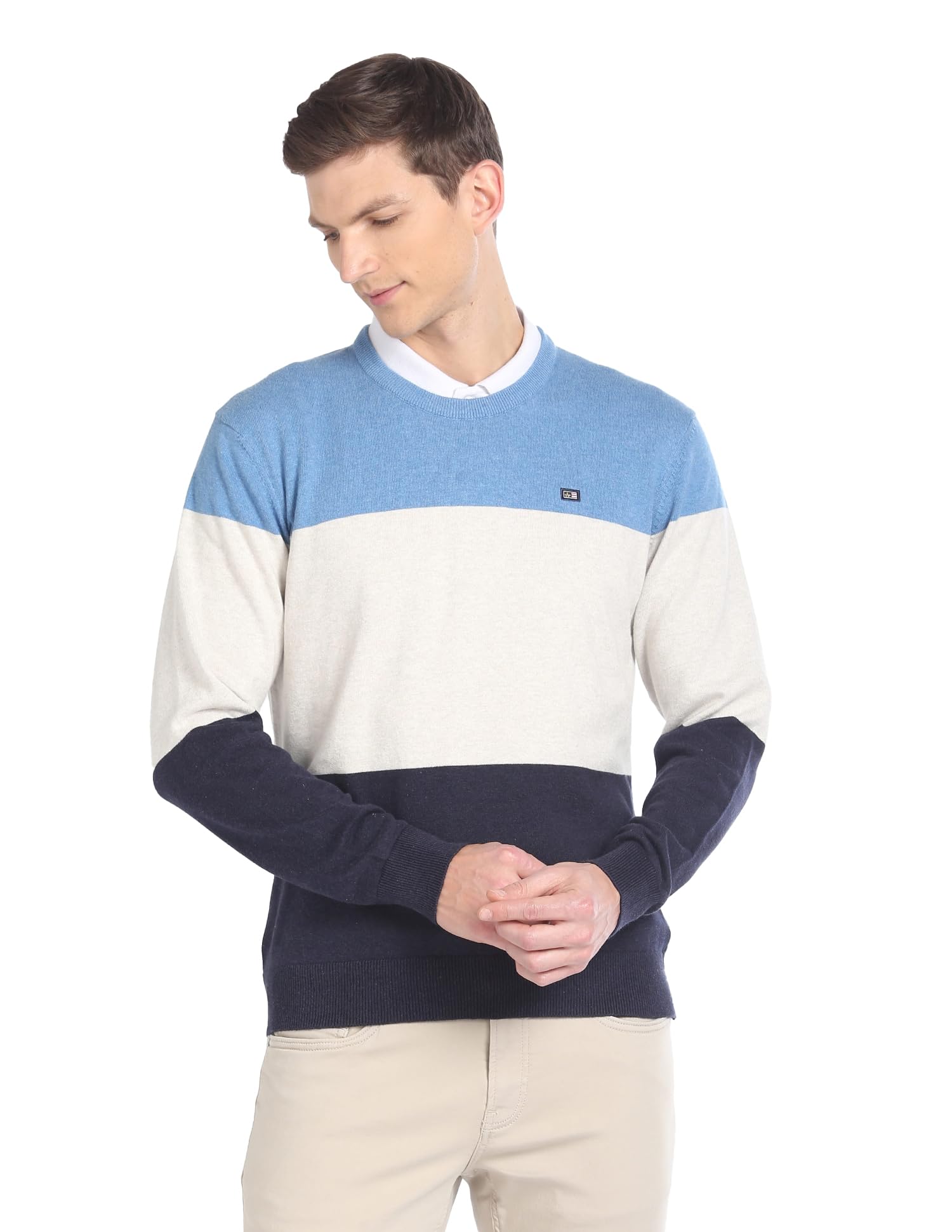 arrow Men's Cotton Round Neck Casual Sweater-picture-42