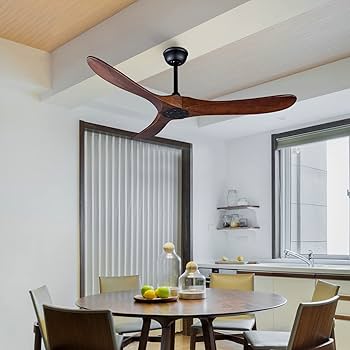 シーリングファン ダークウッド 5枚羽根 楽天市場】シーリングファンライト リモコン付 大型5枚羽根 黒ボディ