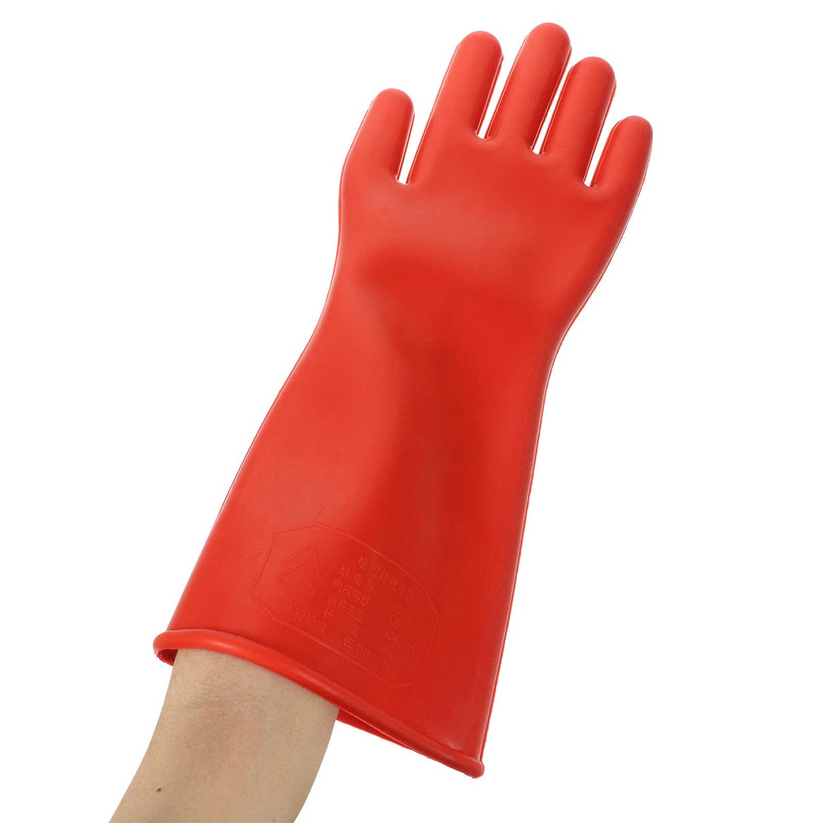 Moufles Isolants 1 Paire pour Électricien en Caoutchouc Rouge Résistance à L'abrasion et, Haute Tension pour Travaux de pour Hommes