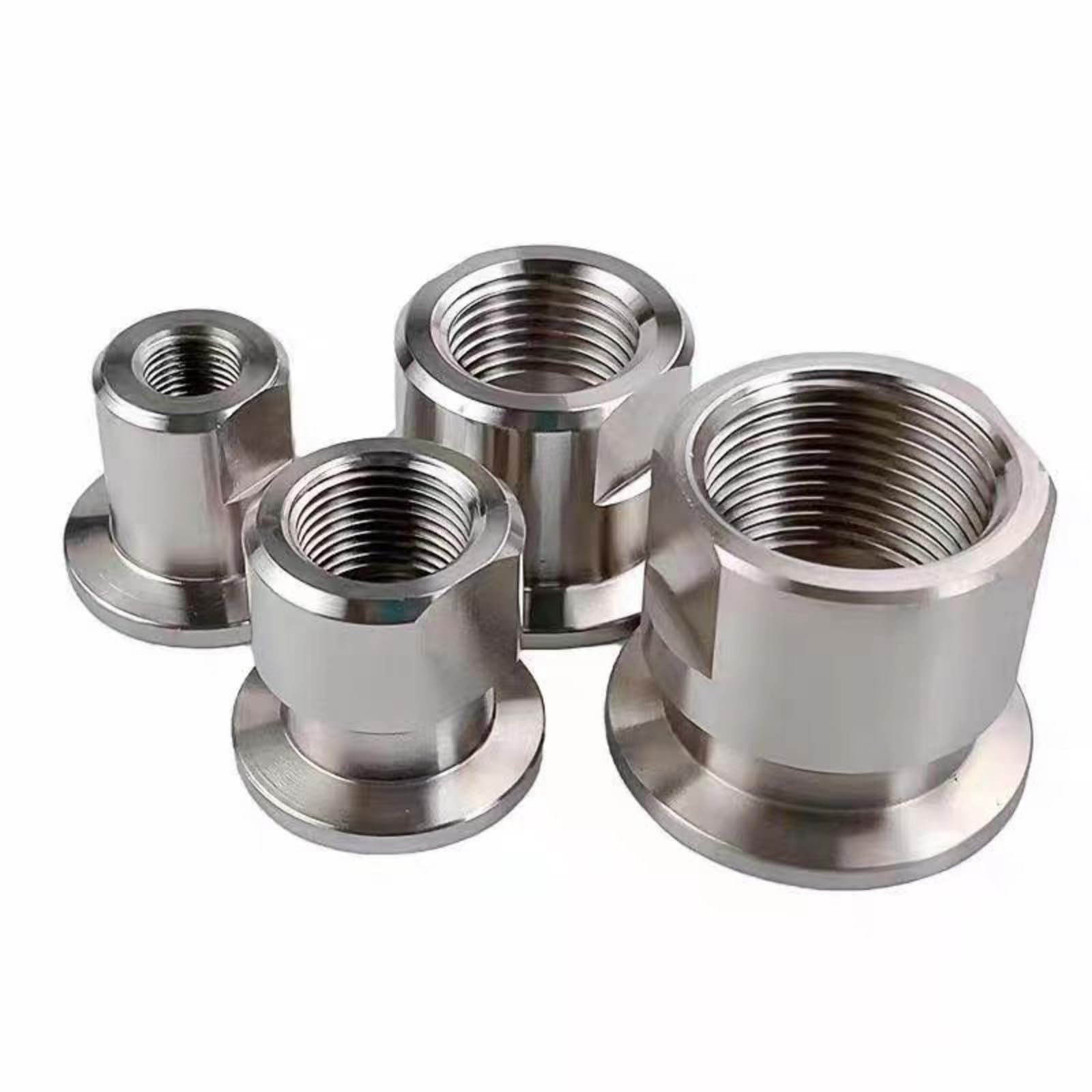 Adaptador de brida hembra NPT a KF-25 de acero inoxidable, conector de tubo de rosca hembra NPT de 1 "para sistemas de vacío, 1 ud.(NW40 to 1/4inch)