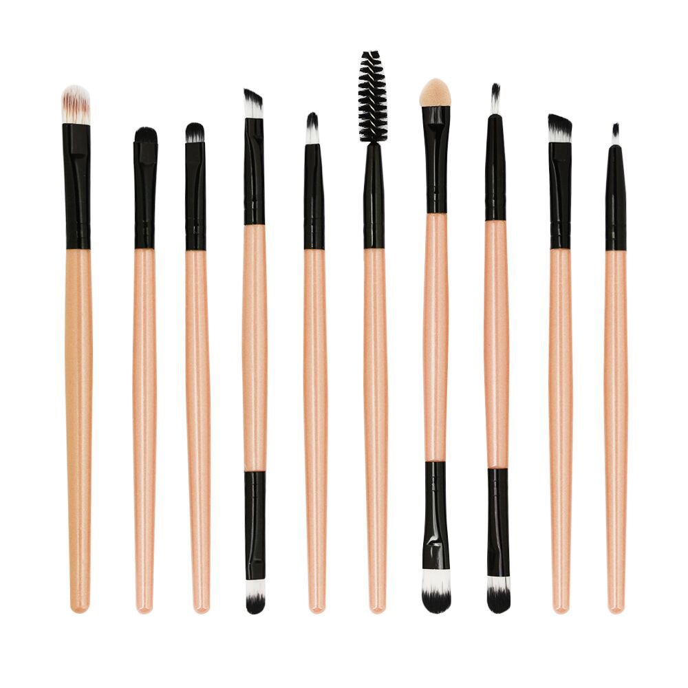Beauty Tools Puderpinsel 10 Stück Foundation Defined Make-up Pinsel Pinseletui Makeup