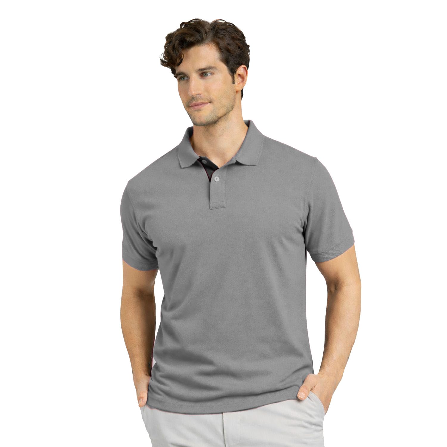 nexify Men's Premium Cotton Piqué Polo T-Shirt, Classic Fit Short Sleeve Casual Summer Shirt, Soft & Breathable Fashion Polo-picture-48