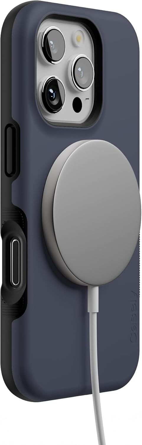 Casely iPhone 16 Pro Case | The Boyfriend Collection | Slate Blue | Bold Protective Design | Compatible with MagSafe - Image 6