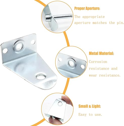 Miniatura 3 de 4 soportes de metal para persianas de 2 pulgadas, clips de sujeción para riel inferior de persianas de 2 pulgadas, reemplazo para persianas