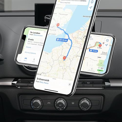 Miniatura 4 de BEERTE Compatible con soporte MagSafe para automóvil Audi A3 2014-2020 imanes más fuertes Soporte magnético para teléfono para ventilación de