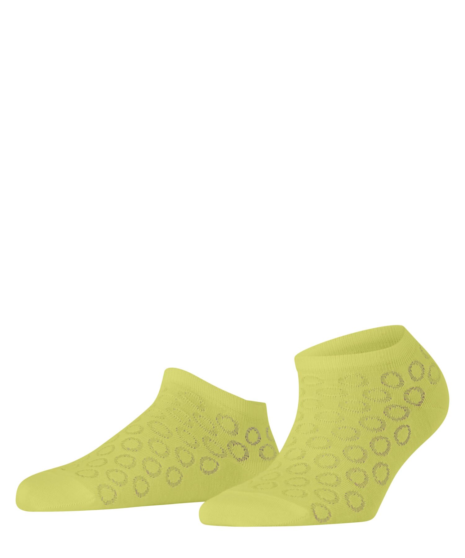 FALKE Women's Joy Fuel W Sn Cotton Low-Cut Patterned 1 Pair Trainer Socks, Yellow Ananas 1323, 2.5-5