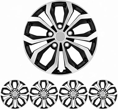 4PC Set 15" 16" & 17" Hubcaps Wheel Cover Universal fit Most of Cars Spyder Performance Wheel Cover Spyder Performance, 15 Inches