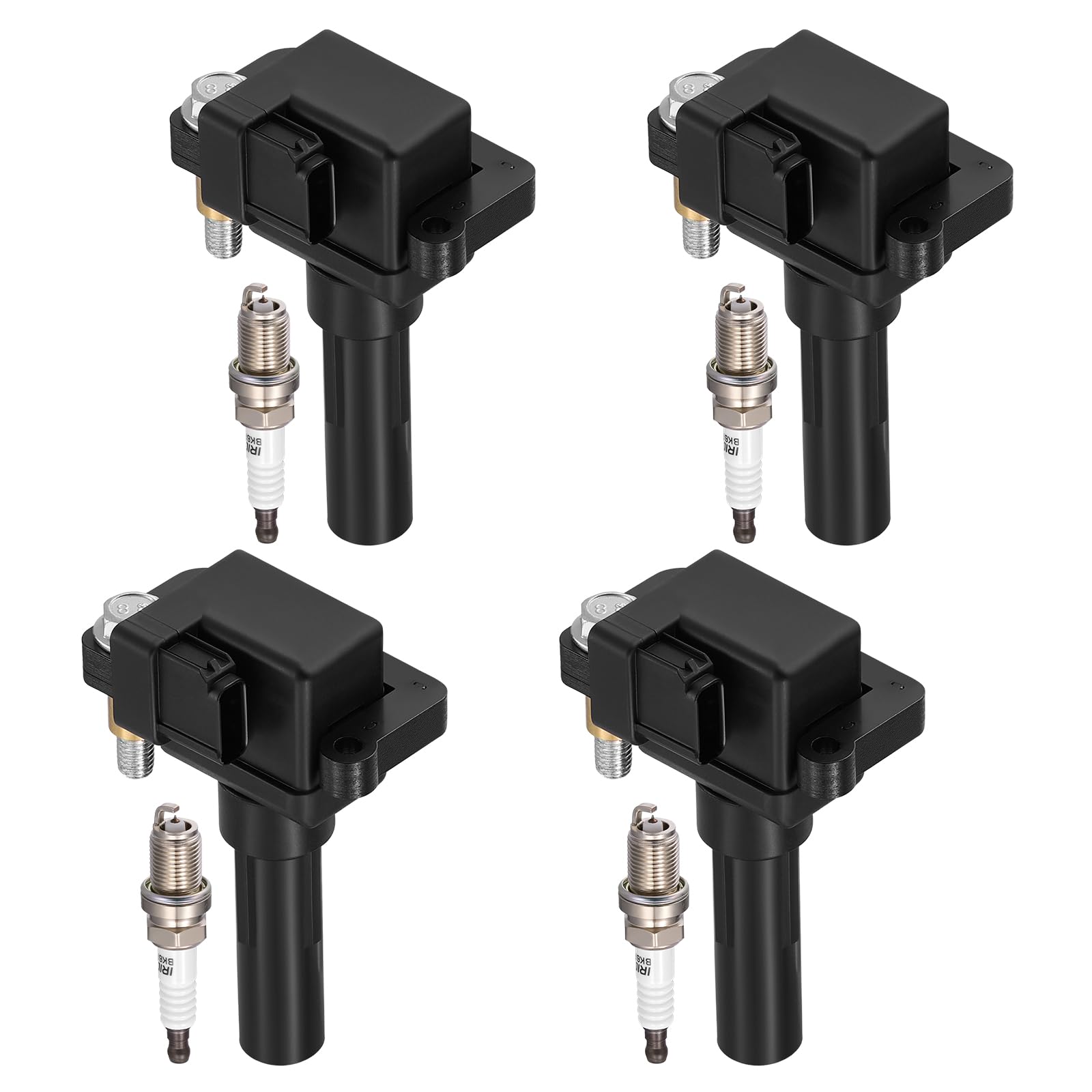 4-Pack UF480 Ignition Coils &amp; 7092 Spark Plugs Kit Compatible with Subaru Impreza 2002-2003 H4 2.0L - Replaces 22433-AA421, 22433-AA560, 22433-AA561 &amp; more