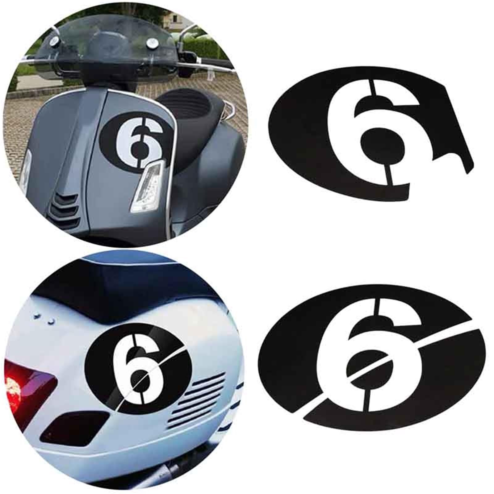 Für Vespa Serie II Sei 6 Giorni GTS GTV250 LX125 300i Motorrad Aufkleber Set Zubehör Wasserdicht