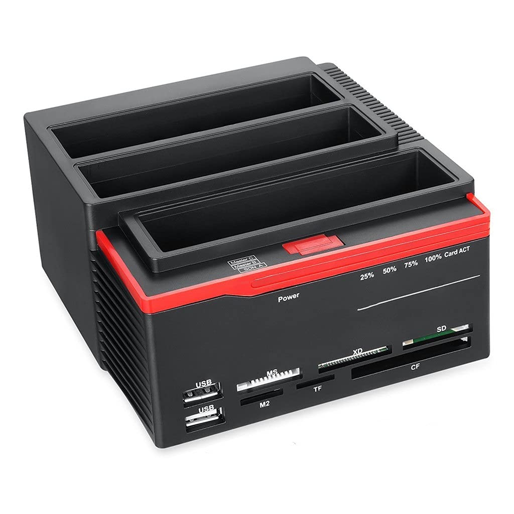 Base de conexión SATA e IDE de 2.5 y 3.5 pulgadas con Hub USB 3.0 6