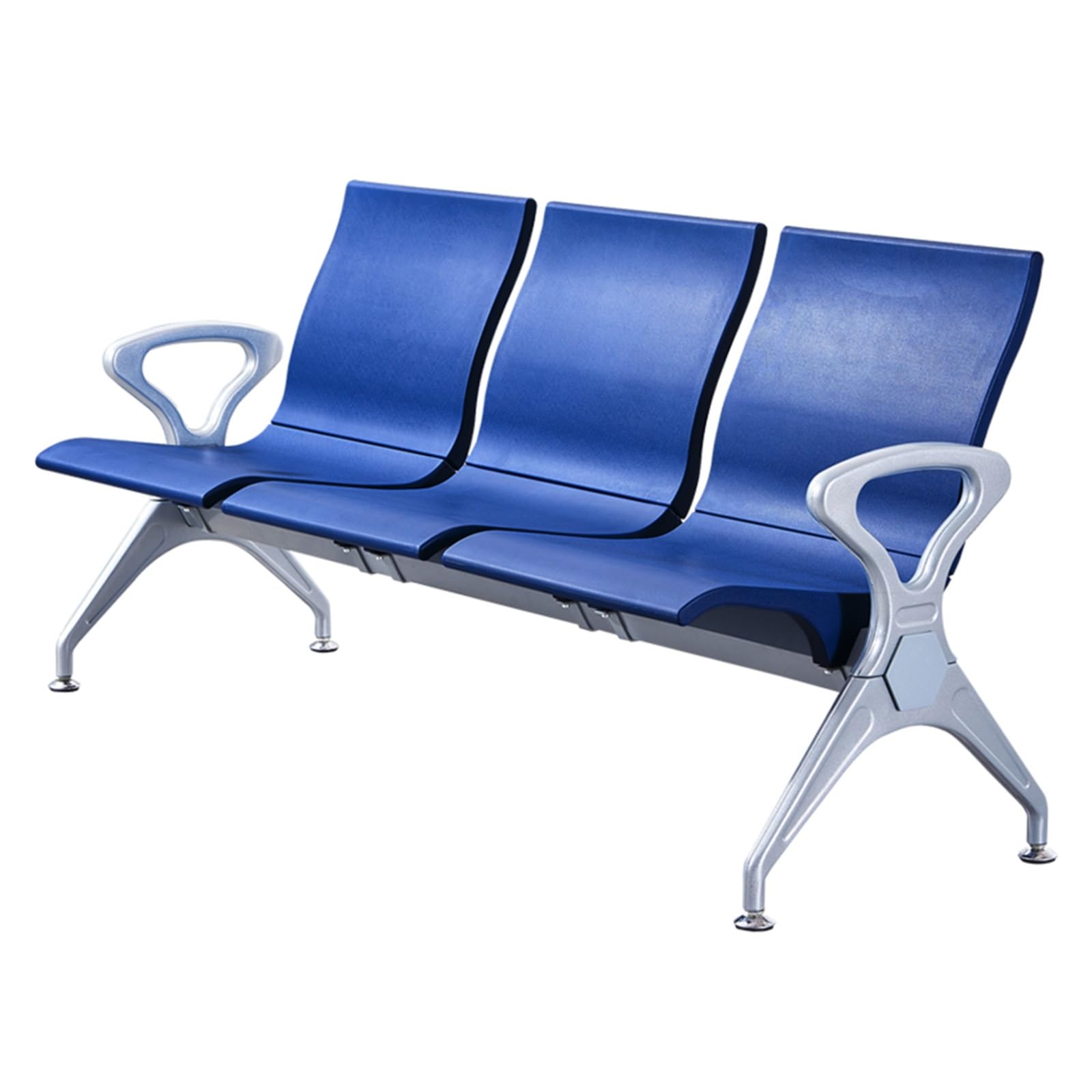 HCZKIUJY 3-Seat Waiting Room Bench - Ergonomic PU Reception Furniture for Office, Salon, Airport & Hospital - Comfortable Lobby Conference Seating with Backrest