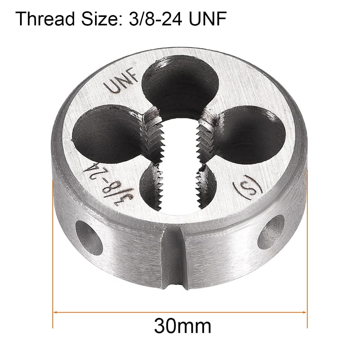 TA-VIGOR 1pc 3/8-24 UNF Metric Adjustable Threading Die - Image 2