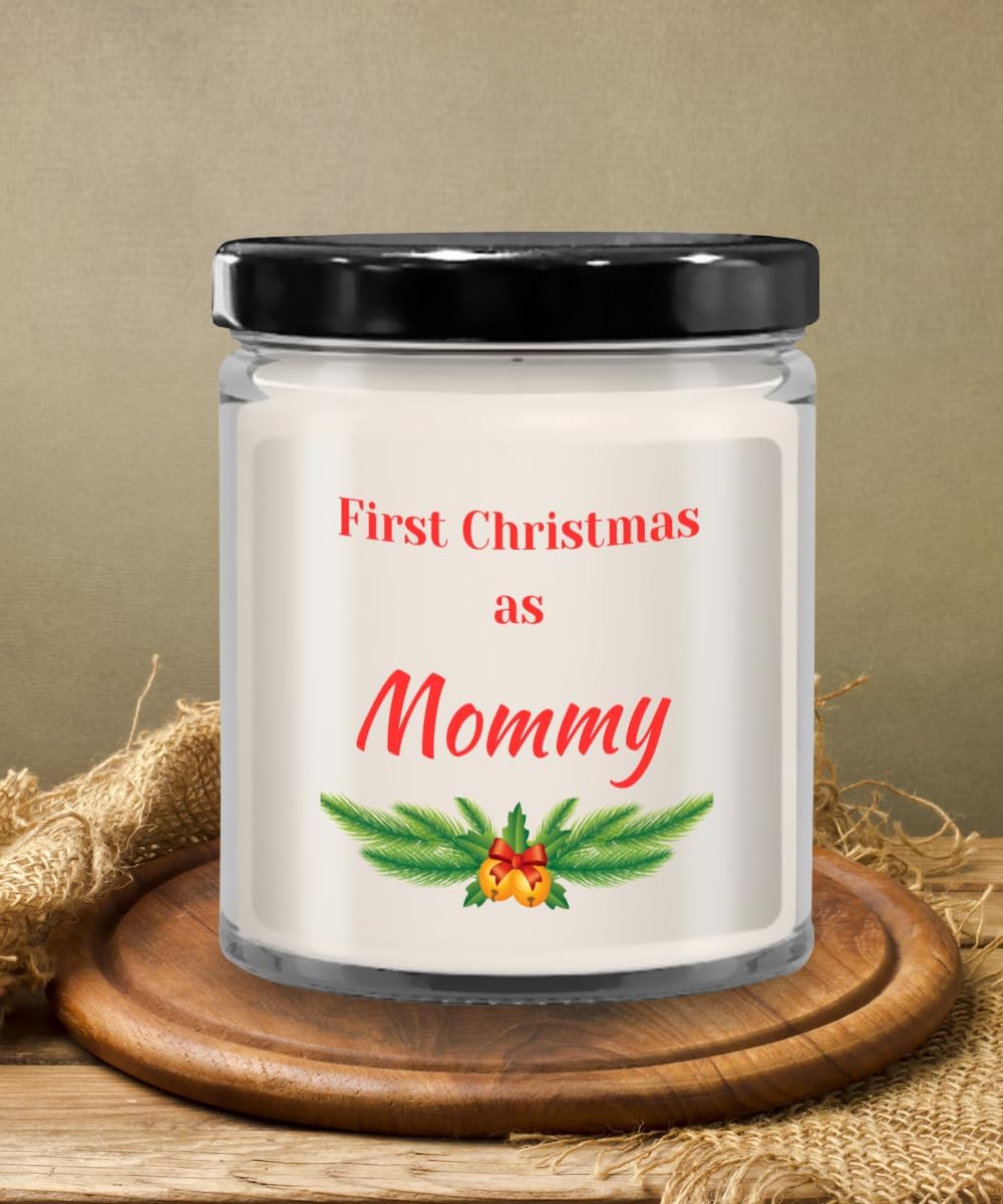 First Christmas as Mommy Candle, Candles with Text, Birthday Gift, Christmas Gift, Holiday