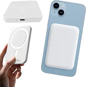 Bateria Magnética Portátil 10.000mAh para iPhone – Fixação Automática – Compatível com iPhone 12, 13, 14, 15, 16 e 17 – R Compacta e Segura