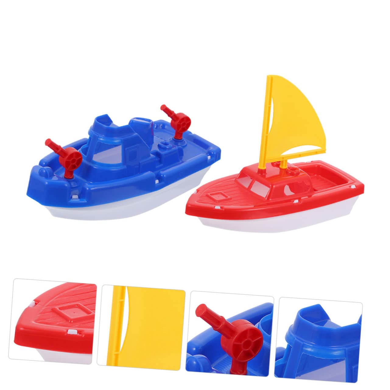WOONEKY 2 Piezas Juguetes de Barco de Playa para y Fácil de Llevar para Baño Piscina y Acuáticos Exteriores