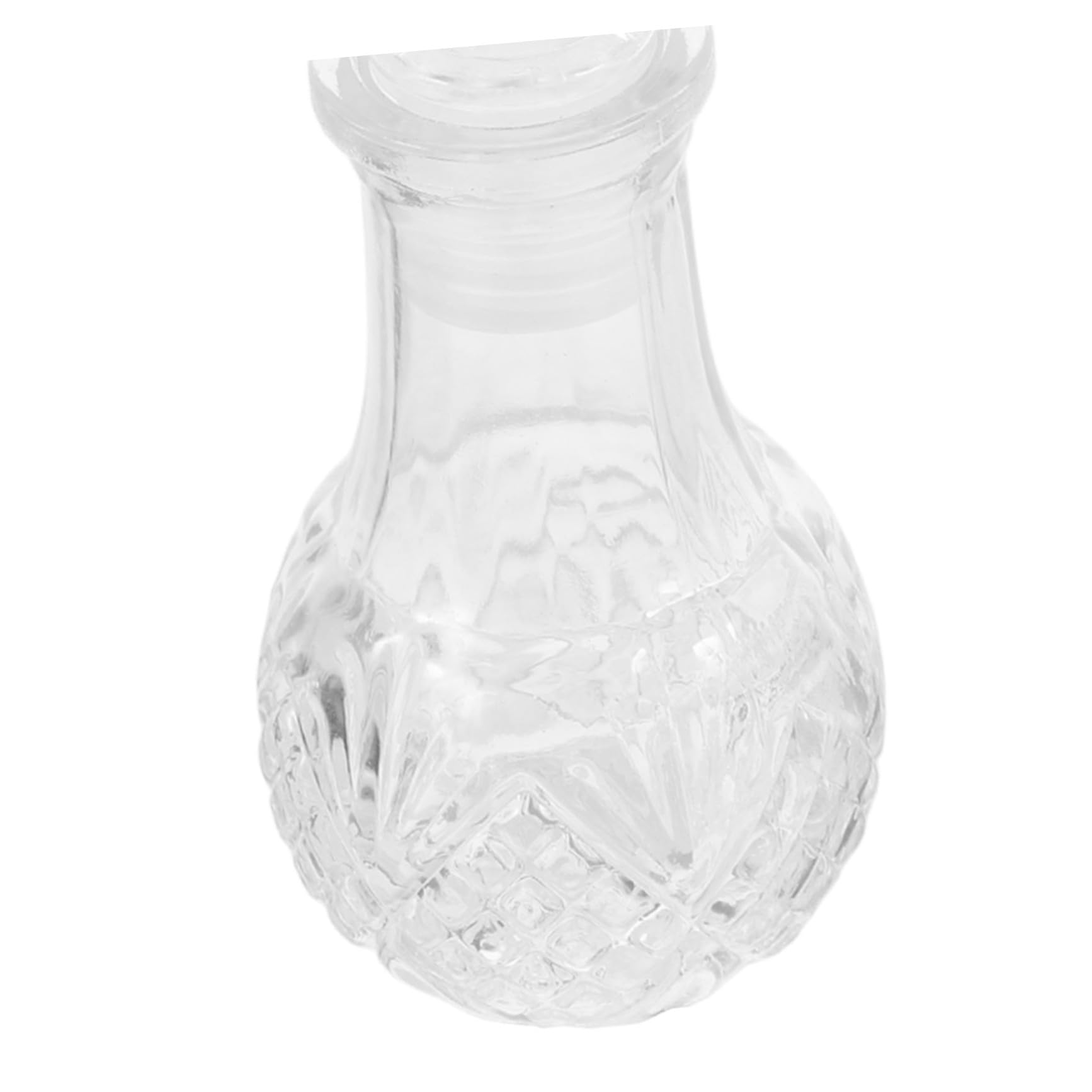 Bottiglie da 50ml in Vetro per Liquori e Vino, con Tappo Ermetico, Set da 6 Pezzi con Design Elegante e Unico per Degustazioni e Feste