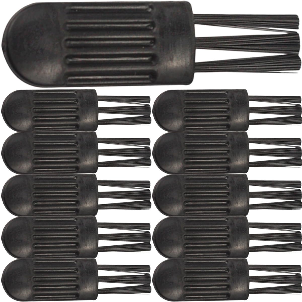 100pcs Mini Shaver Cleaning Brush Set for Nose Hair Trimmer and Electric Razor Grooming, Black Pp Bristle Brush for Precision Beard Clipper and Shaver Maintenance