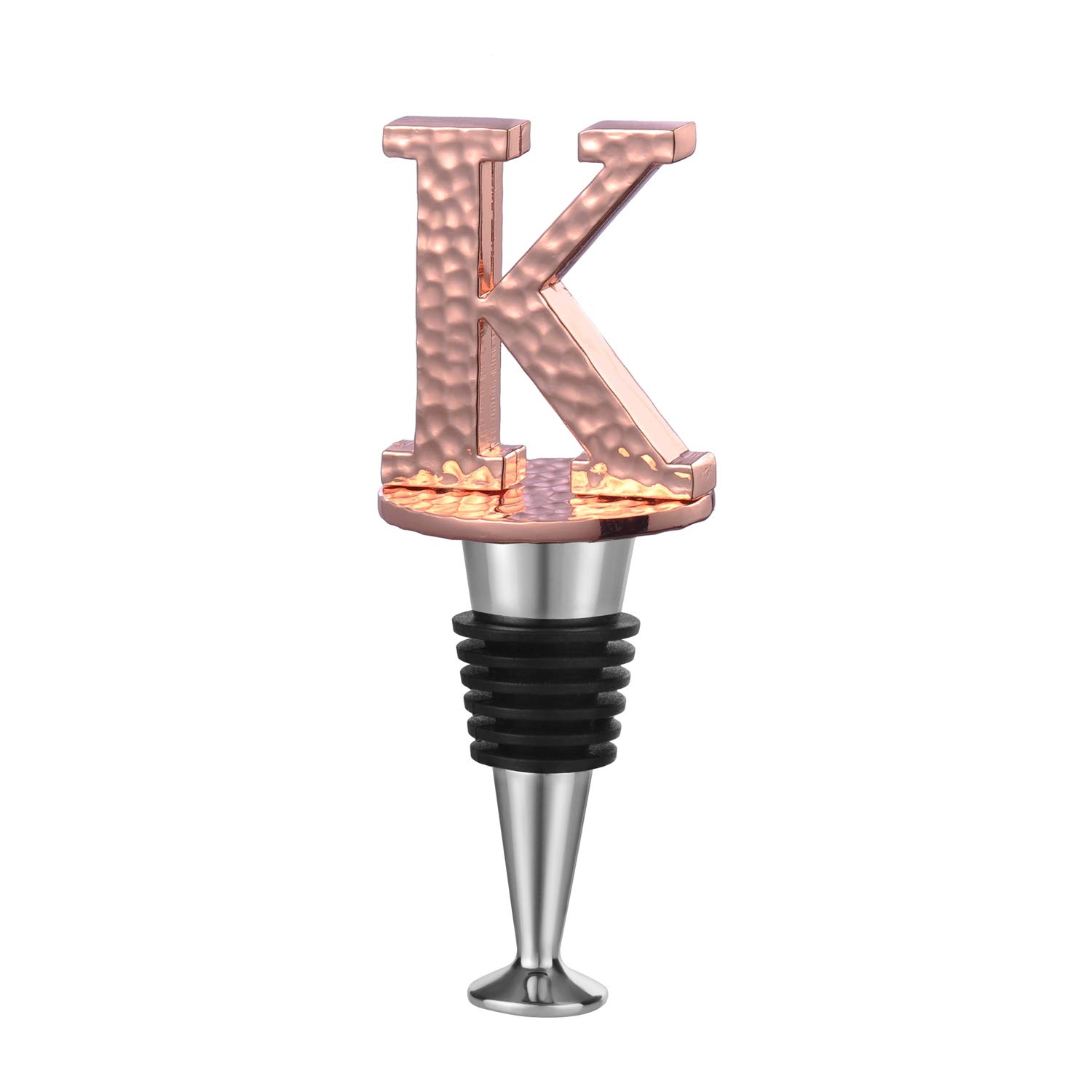 Bouchon De Bouteille De Vin, Plaqué Or Rose, Lettre Initiale, Bouchon De Bouteille Pour Vin, Prosecco, Champagne, Champagne, Bière, Cava, Cadeau Pour Les Amateurs De Vin Avec Boite Cadeau Lettre L