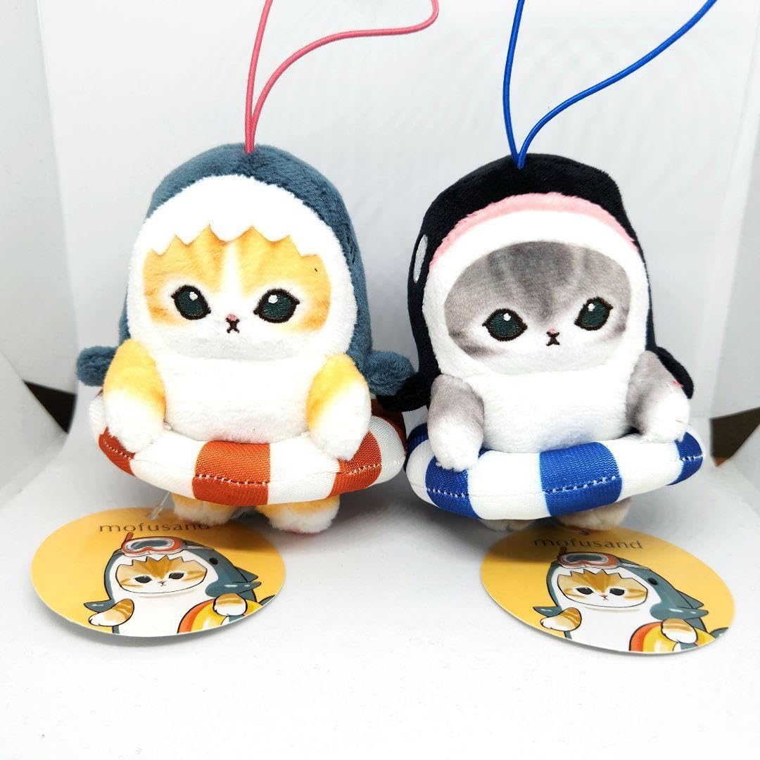 Amazon | mofusand サメにゃん シャチにゃん マスコット 浮き輪