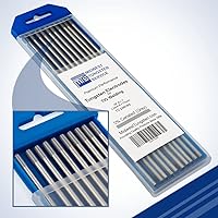 Vista 21 de Midwest Tungsten Service Electrodos de soldadura TIG de tungsteno paquete de 10 unidades (azul - 2% lantanado (WL20/EWLa-2), 5 piezas 1/16 pulgadas