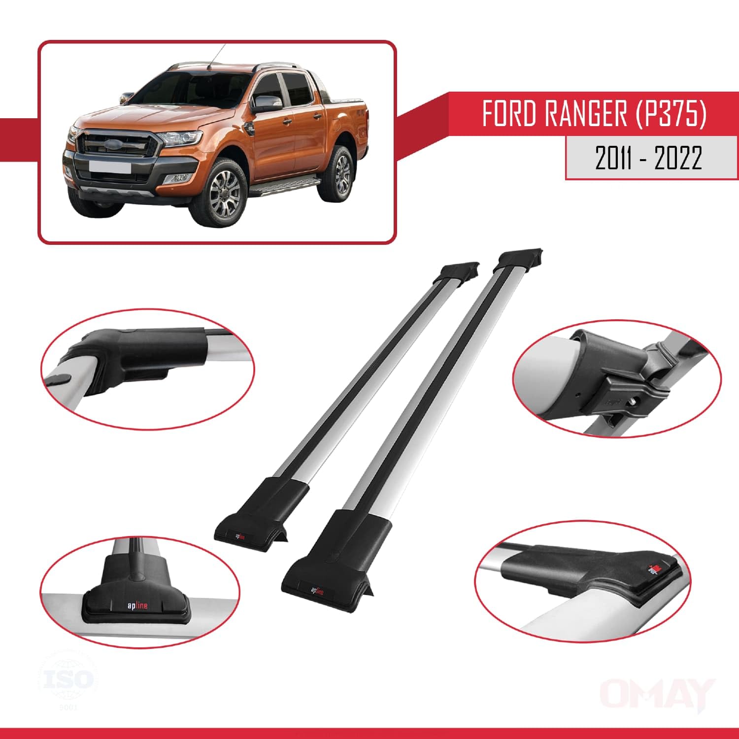 Arceau Bed Rack 🚀 Pour Ford Ranger 2011-2022 – Personnalisez Votre Voiture | DDTuning