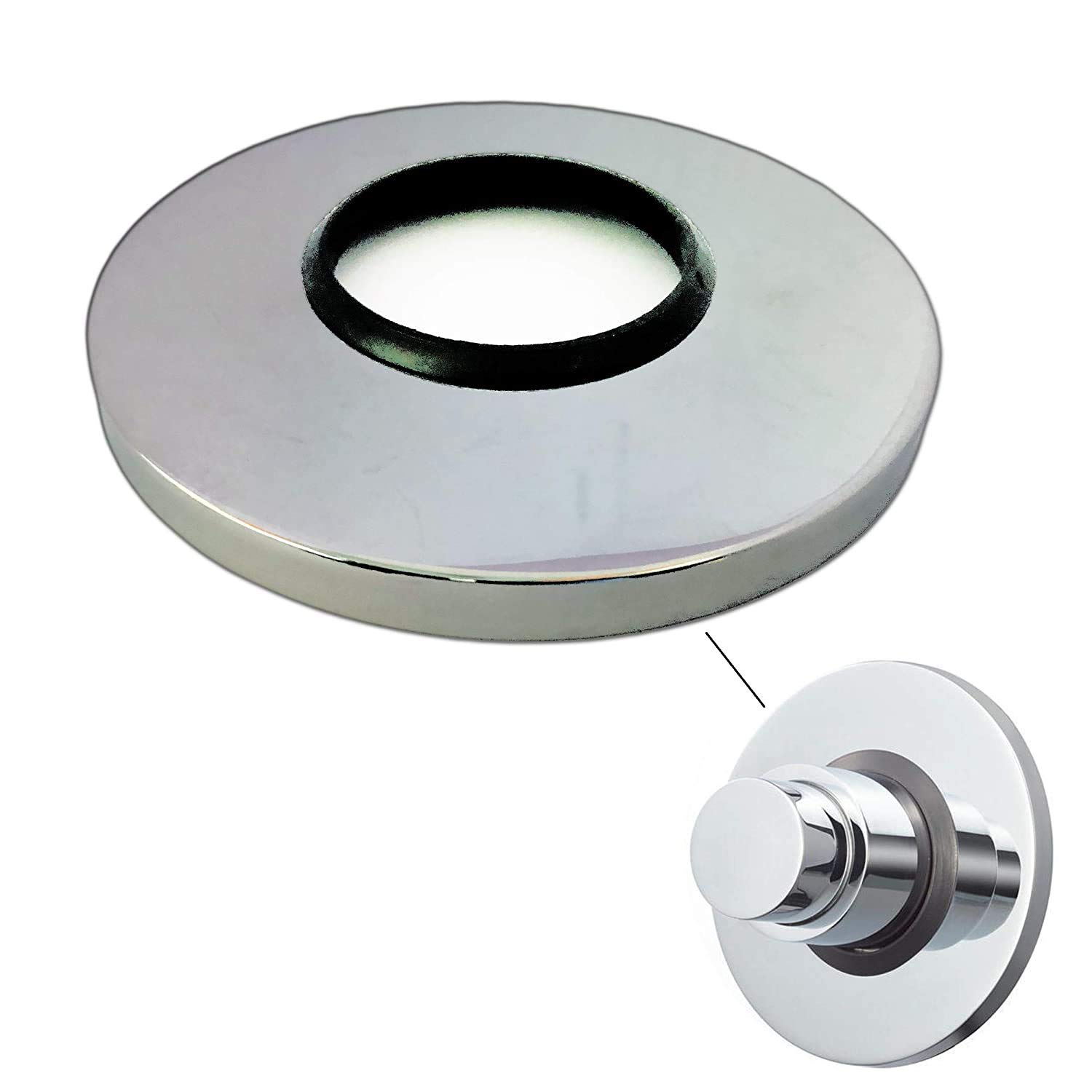 Life Vision Metropole Brass Round Flange | Chrome Plated Suitable for Jaquar Type Models (B08KSDCKZX) Amazon Price History, Amazon Price Tracker