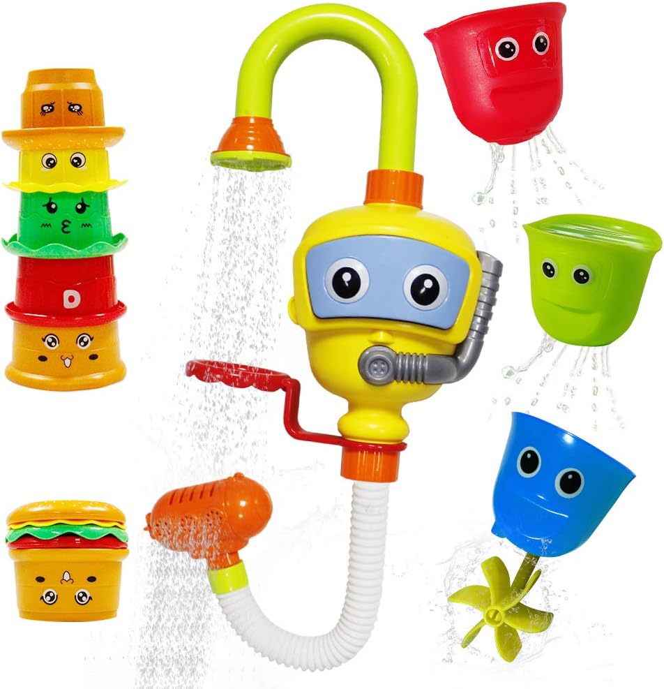 信頼 Gilobaby お風呂 おもちゃ 水遊び玩具 シャワーカップ 噴水おもちゃ 知育玩具 かわいい形 安全素材 強力な吸盤 絶賛レビュー続出 Iacymperu Org