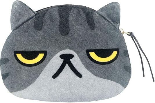 Cartoon Cute Cat Face Bag Zipper Case Coin Money Purse Wallet D