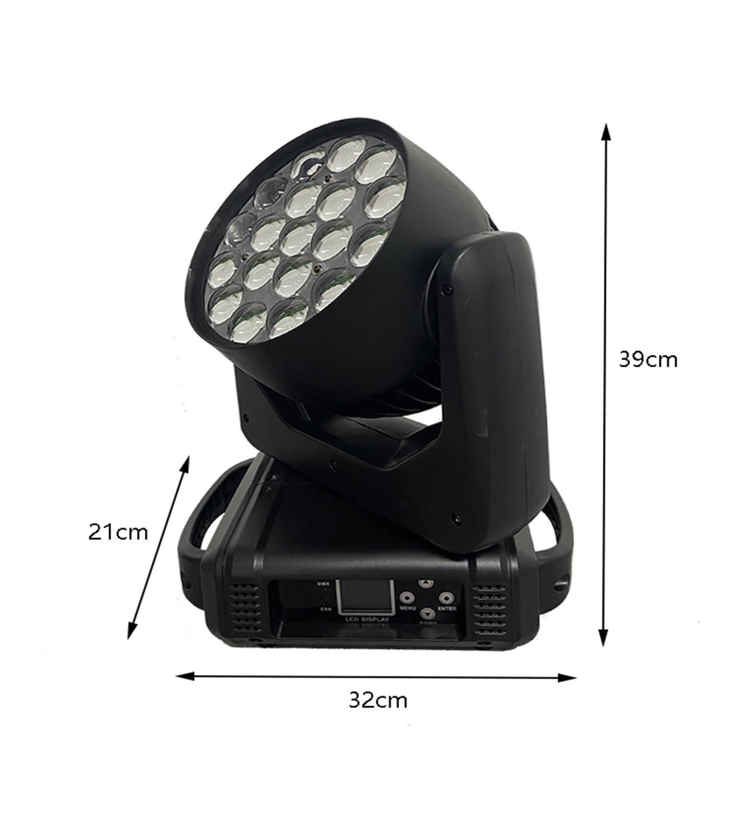 Oświetlenie Sceniczne, Reflektor LED z ruchomą głowicą 4-w-1 19x15W RGBW Zoom oświetlenie DXM nadaje się do DJ Disco Bar Party Christmas Stage Lighting Equipment
