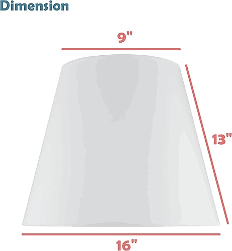 Miniatura 5 de Aspen Creative 32086, pantalla de araña de transición imperio de tapa dura, tela de textura de arpillera roja intensa, parte superior de 9 pulgadas