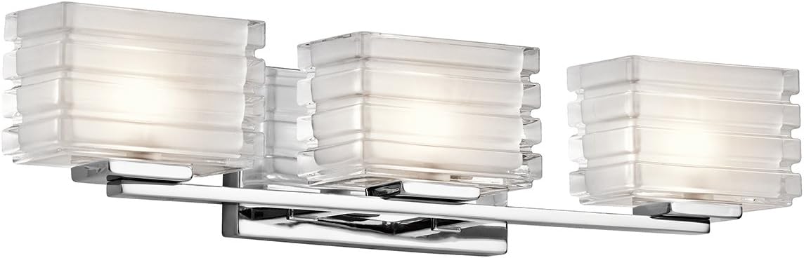 Kichler 45479CH Bazely 3-Light 3-Arm Bath Vanity in Chrome