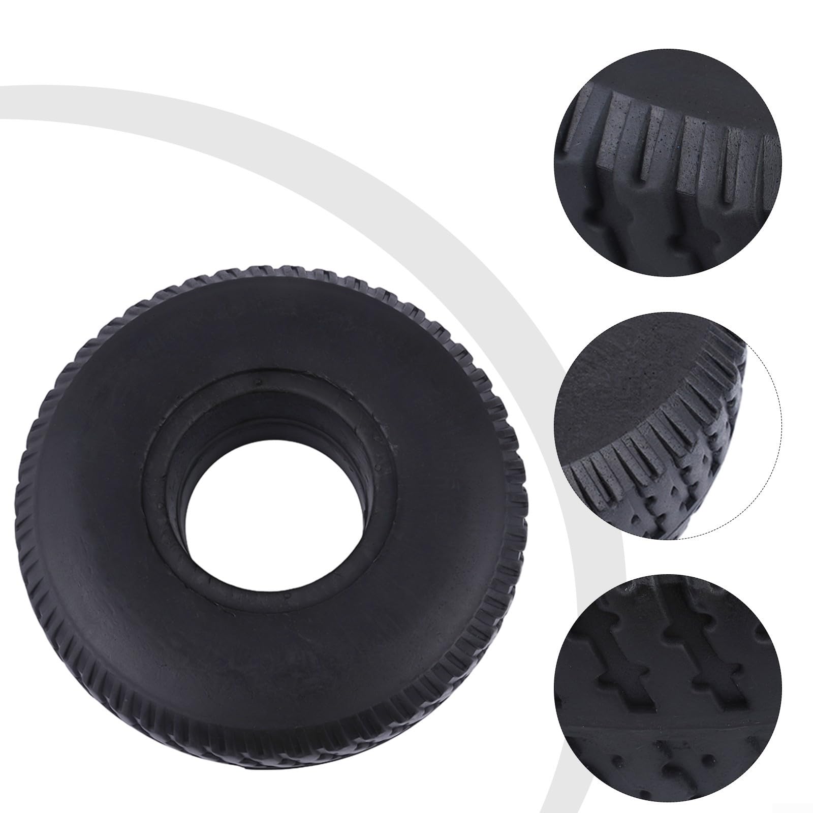 Pneumatico solido in gomma da 10 pollici 260 x 85 4 10/3 50 4 per scooter di mobilità del carrello, costruito per resistere all'usura a lungo termine