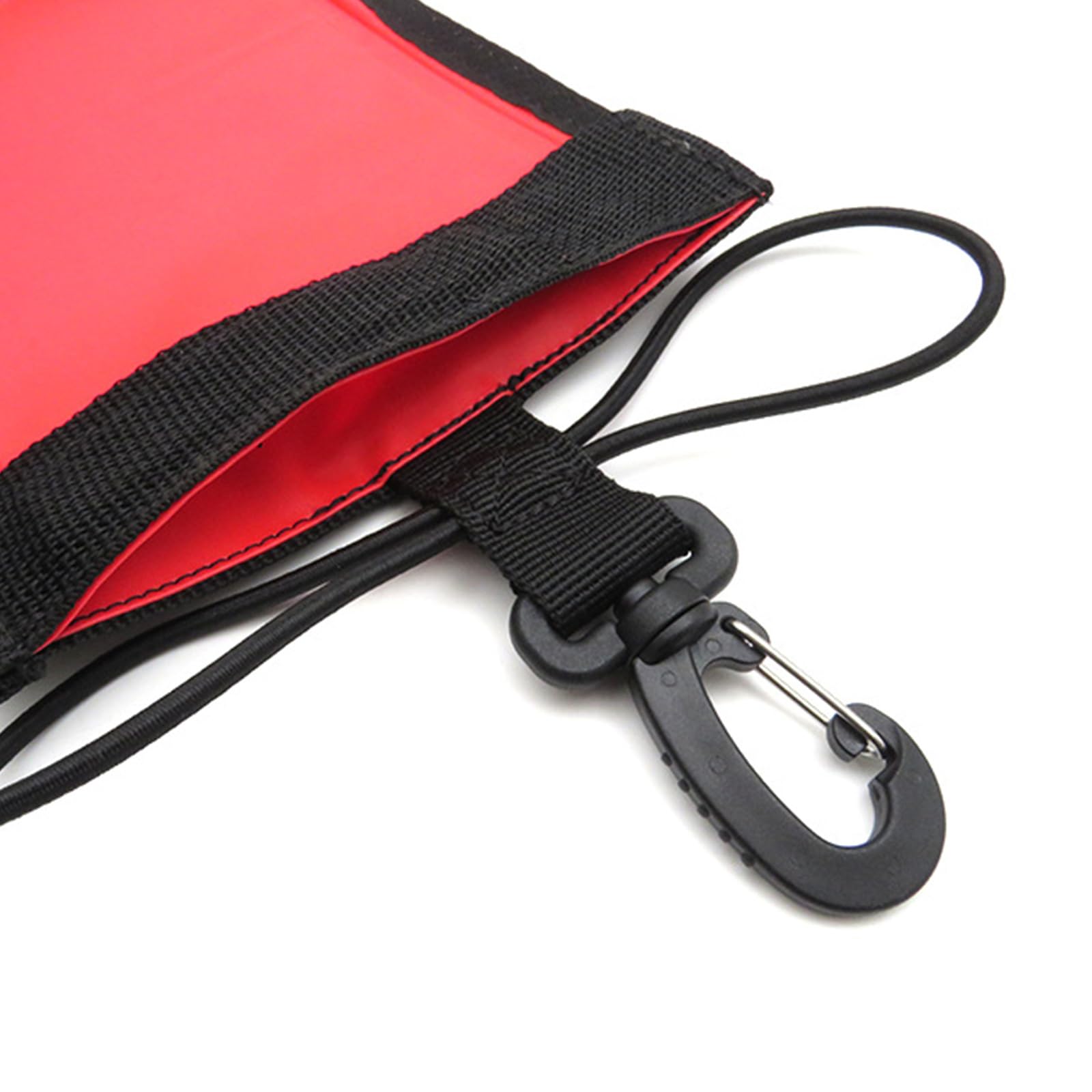 Generisch Marcatore per immersioni a gonfiaggio rapido, panno di nylon antistrappo, boccaglio pieghevole, boa di sicurezza per snorkeling in acque aperte, boa di sicurezza